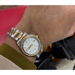 CARAVELLE 100% Authentic. Elegant Gold and Silver Women's Watch